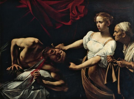 Caravaggio, 'Giuditta e Oloferne, olio su tela, 1598-1602 circa