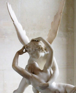 Una scultura di Antonio Canova raffigurante Amore e Psiche, 1787-1793