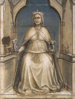 Allegoria della Giustizia, affresco di Giotto, cappella degli Scrovegni, Padova