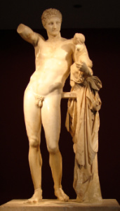 Hermes e Dioniso, una scultura di Prassitele