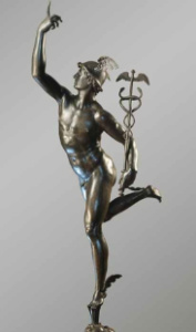 Mercurio volante, scultura bronzea del Giambologna