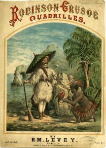 Una copertina del romanzo 'Robinson Crusoe'