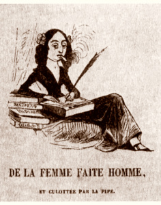 Una caricatura di George Sand del 1839